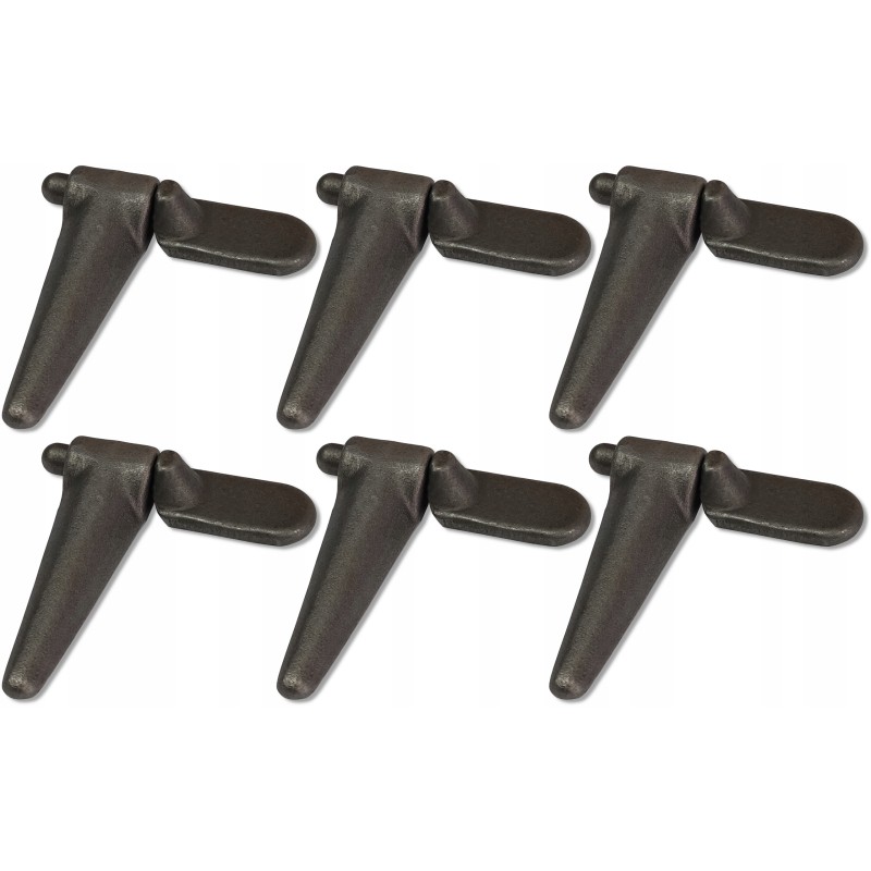6x complete trailer side hinge, diameter 11