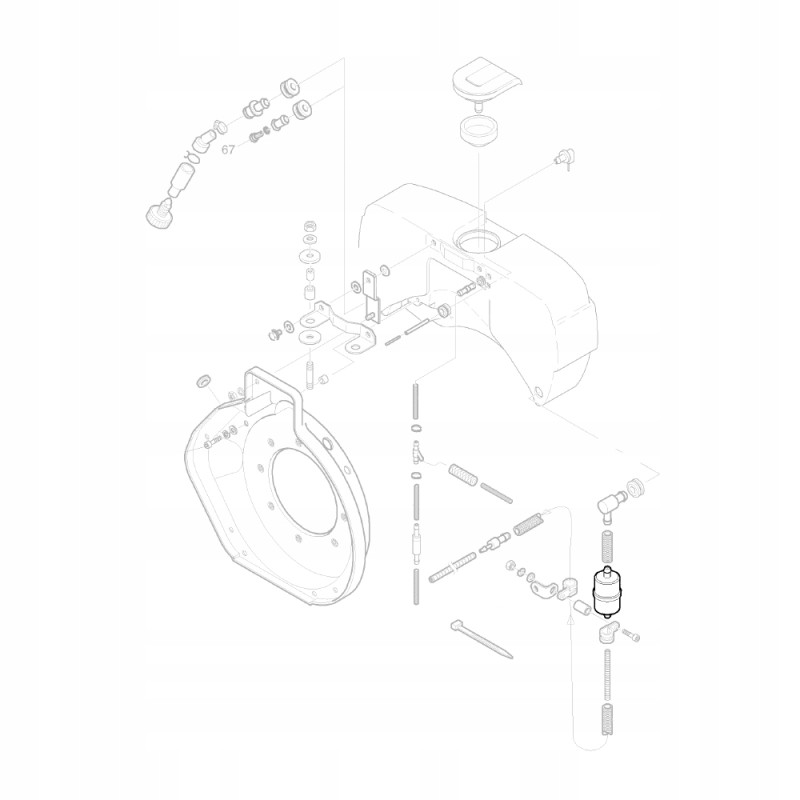 Hatz 40089401 fuel filter 1b20 1d30 1d40 1d80