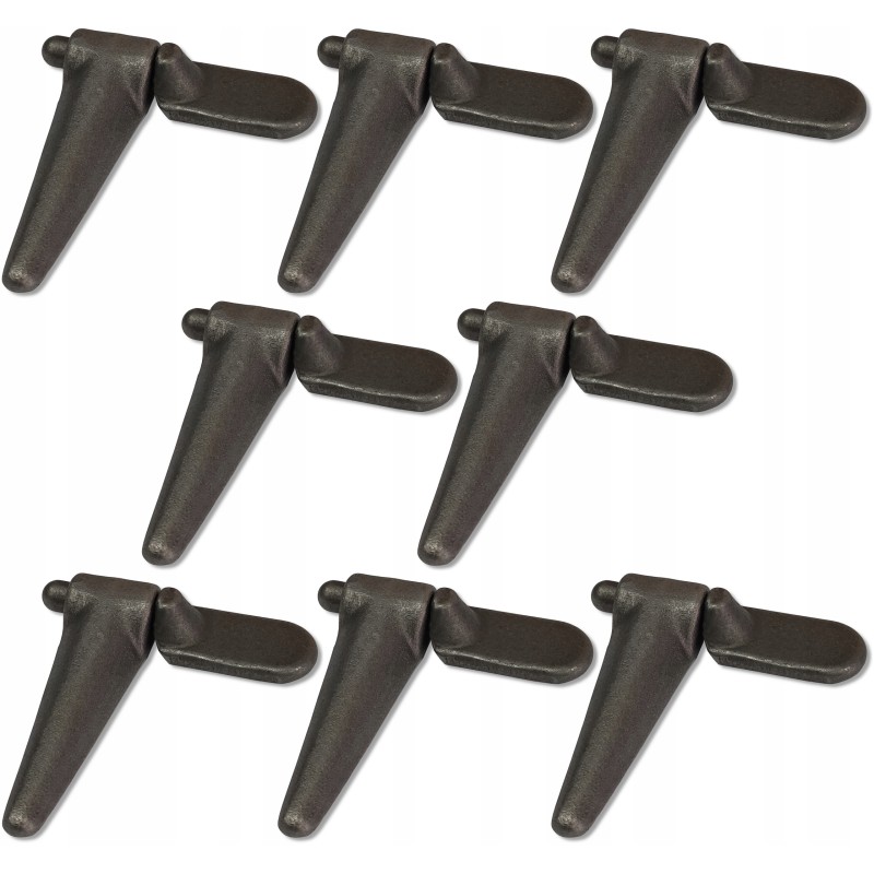 8x complete trailer side hinge, diameter 11