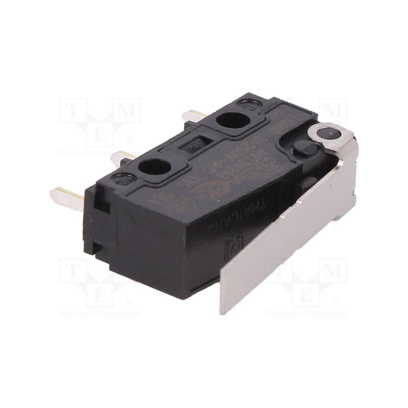 1 pcs x PANASONIC - AVT34243 - Microswitch SNAP ACTION, 3A/250VAC, 3A/30VDC, with lever, SPDT