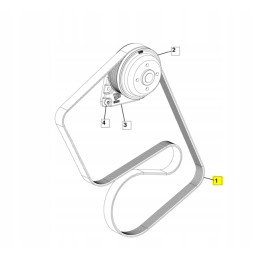 Multi V-ribbed belt jcb backhoe loader cva