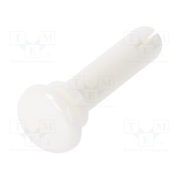 10 pcs x DREMEC - 8G4024.0X14.0W - Rivet, polyamide, L.rivet: 15mm, Panel cutout diam: 4.1mm, white