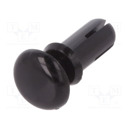10 pcs x DREMEC - 8G4023.5X5.6B - Rivet, polyamide, L.rivet: 7mm, Panel cutout diam: 3.6mm, black