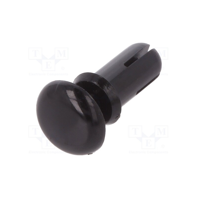 10 pcs x DREMEC - 8G4023.5X5.6B - Rivet, polyamide, L.rivet: 7mm, Panel cutout diam: 3.6mm, black
