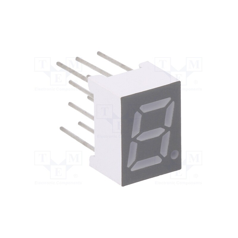 1 pcs x FORYARD - FYS-2811BUHR-21 - Display: LED, 7-segment, 7mm, 0.28', No.char: 1, red, 30÷60mcd, anode