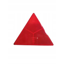 Reflective triangle with screws for a tow truck trailer