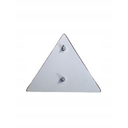 Reflective triangle with screws for a tow truck trailer