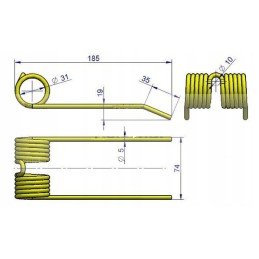 Pick-up finger New Holland Warynski 80683310