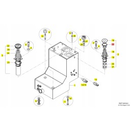 Yanmar o-ring plug for hydraulic oil tank