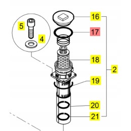 Yanmar o-ring plug for hydraulic oil tank