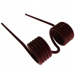 The spring pick-up finger of the mf baler rolls the balers