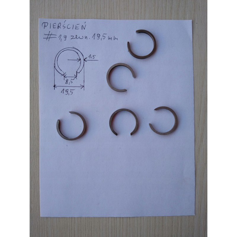 Steel securing ring, set 6
