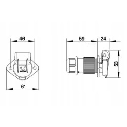 151131jae three-pole socket erich jaeger