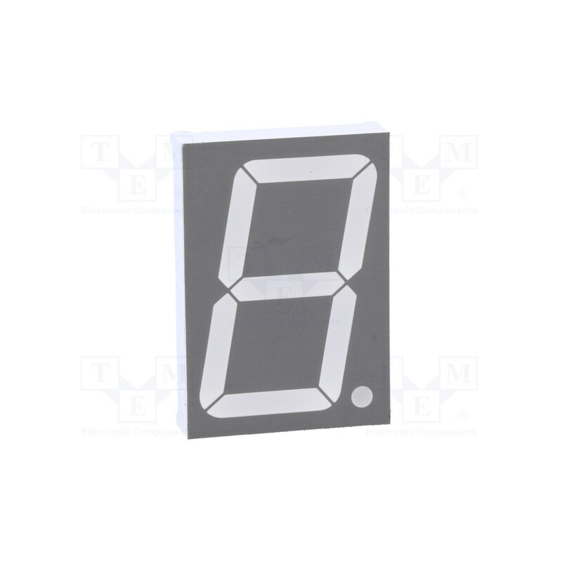 1 pcs x LUCKYLIGHT - KW1-1501ASA - Display: LED, 7-segment, 38.1mm, 1.5', No.char: 1, red, 5.5÷6.5mcd