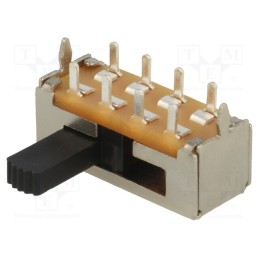 1 pcs x CANAL ELECTRONIC - SL13-213C - Switch: slide, Pos: 3, DP3T, 1A/125VDC, ON-ON-ON, THT, -20÷60°C, 50mΩ