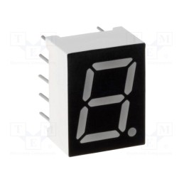 1 pcs x OPTO Plus LED - OPD-S4030LE-BW - Display: LED, 7-segment, 10.16mm, 0.4', No.char: 1, red, 40mcd, anode