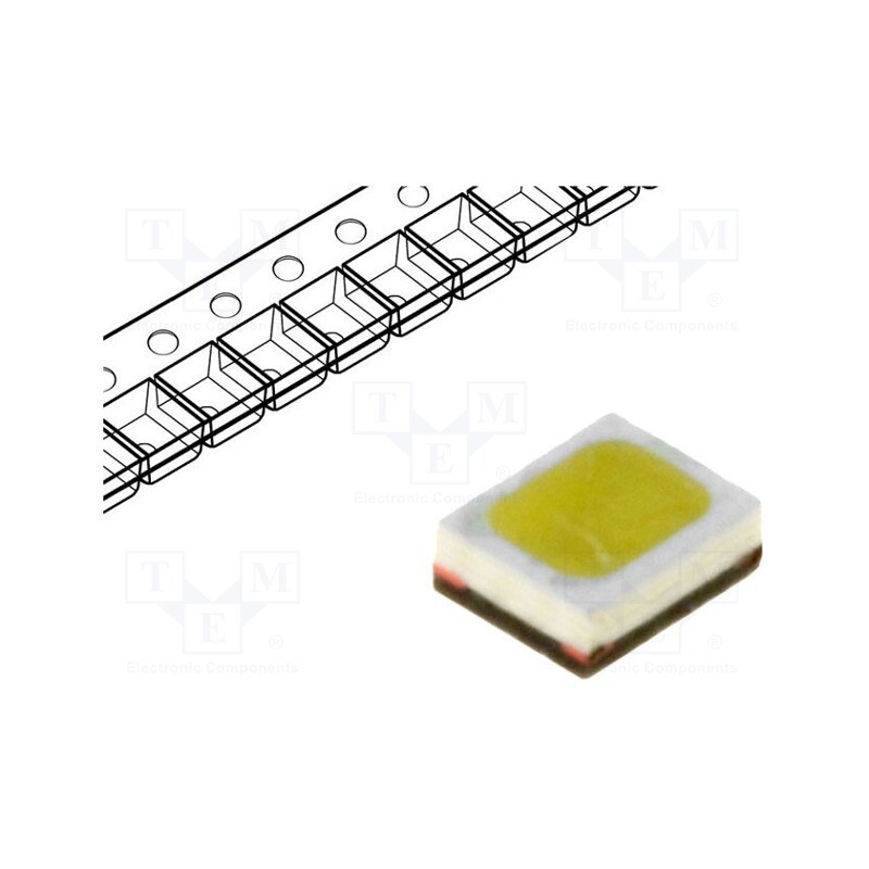 1 pcs x OPTOSUPPLY - OSW42016C1H-150MA - Power LED, white cold, 120°, 150÷300mA, Pmax: 1W, 40÷50lm, 2.8÷3.6V