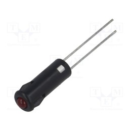 1 pcs x SIGNAL-CONSTRUCT - SKRD050 - Indicator: LED, prominent, red, Ø5.2mm, IP40, for PCB, ØLED: 3mm