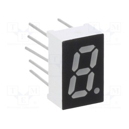 1 pcs x OPTOSUPPLY - OSL10326-IYG - Display: LED, 7-segment, 8mm, 0.32', No.char: 1, yellow-green, 12mcd