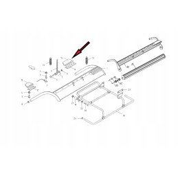 Left wall rubber 5595 107 01 007 Unia Famarol
