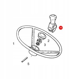 Sparex deluxe rubber steering wheel knob