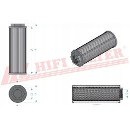 Hydraulic oil filter hifi filter sh 77343