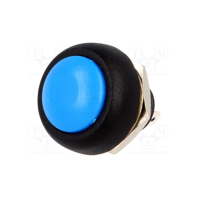 2 pcs x NINIGI - PS33BBU - Switch: push-button, Pos: 2, 1A/250VAC, OFF-(ON), Illumin: none