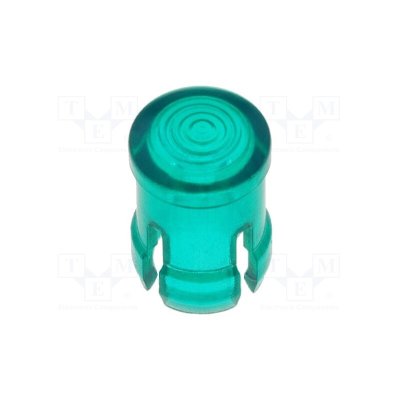 2 pcs x KEYSTONE - 8657 - LED lens, round, green, lowprofile, 3mm