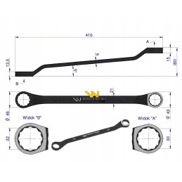 Offset ring spanner 30 x 32 mm Warynski WMK127