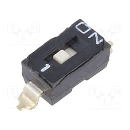 1 pcs x E-SWITCH - KAE01SGGT - Switch: DIP-SWITCH, 0.1A/50VDC, Pos: 2, -20÷85°C, SMT, 50mΩ, 9.81N