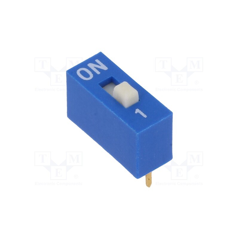 1 pcs x ECE - EDG101S - Switch: DIP-SWITCH, Poles number: 1, ON-OFF, 0.025A/24VDC, Pos: 2