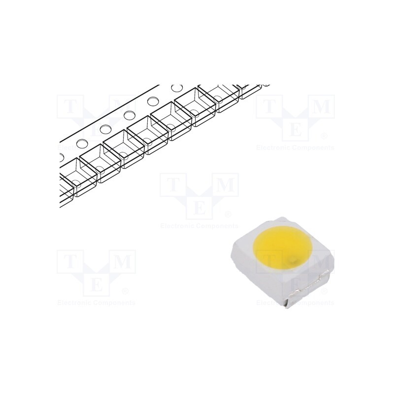 1 pcs x OPTOSUPPLY - OSM5DLS1C1A-12V - LED, SMD, 3528,PLCC2, white warm, 750÷1120mcd, 3000K, 120°, 10÷15mA