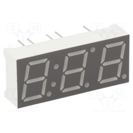 1 pcs x LUCKYLIGHT - KW3-392CVA - Display: LED, 7-segment, 10mm, 0.39', No.char: 3, red, 35÷70mcd