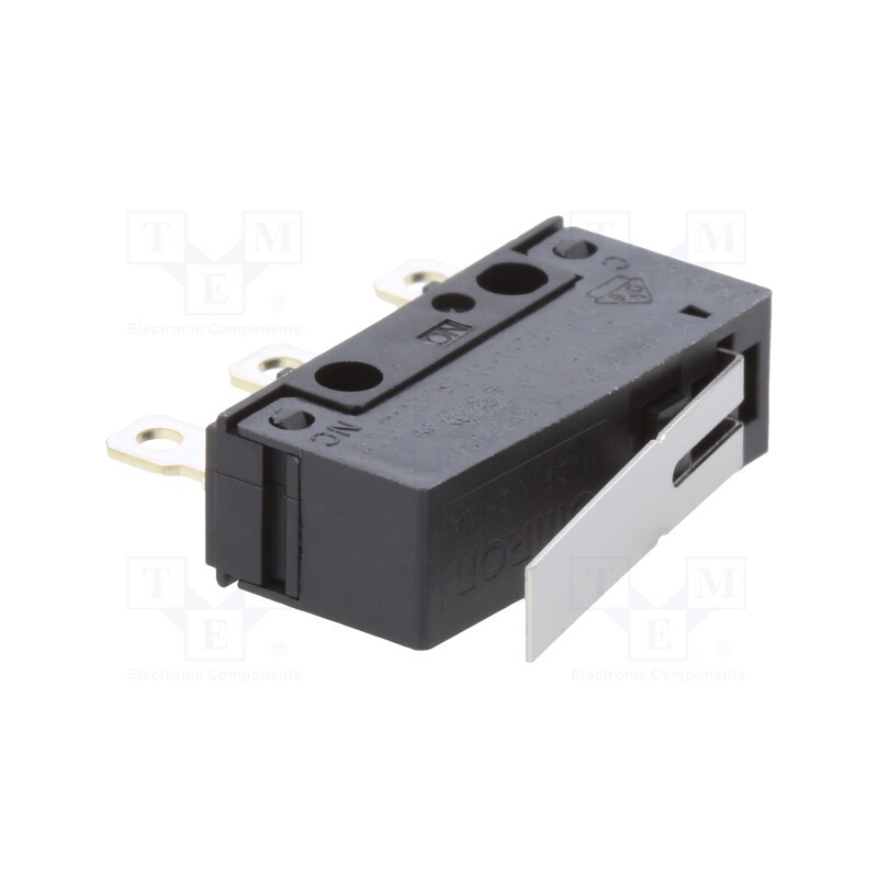 1 pcs x OMRON OCB - SS01GLP - Microswitch SNAP ACTION, 0.1A/125VAC, with lever, SPDT, ON-(ON)