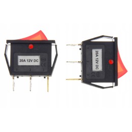 Universal illuminated off on switch 12v 20a