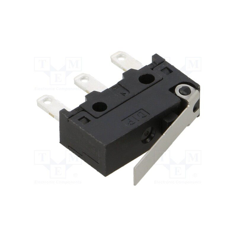 1 pcs x DIPTRONICS - MS6-5L11Q1GV - Microswitch SNAP ACTION, 5A/30VDC, with lever, SPDT, ON-(ON)