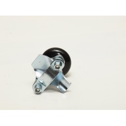 The steering knob and the handle are solid