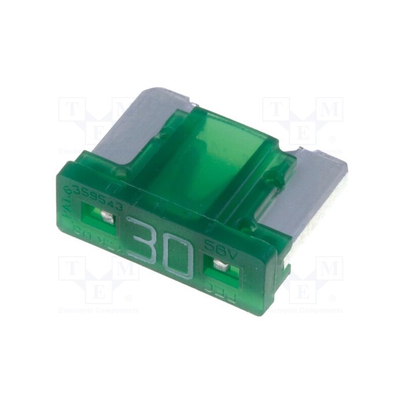 5 pcs x MTA - MINIVAL LOW PROFILE 30A - Fuse: fuse, 30A, 32VDC, automotive, MINIVAL LOW PROFILE