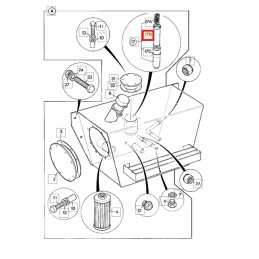 JCB 3CX hydraulic filter for tank 32 913500