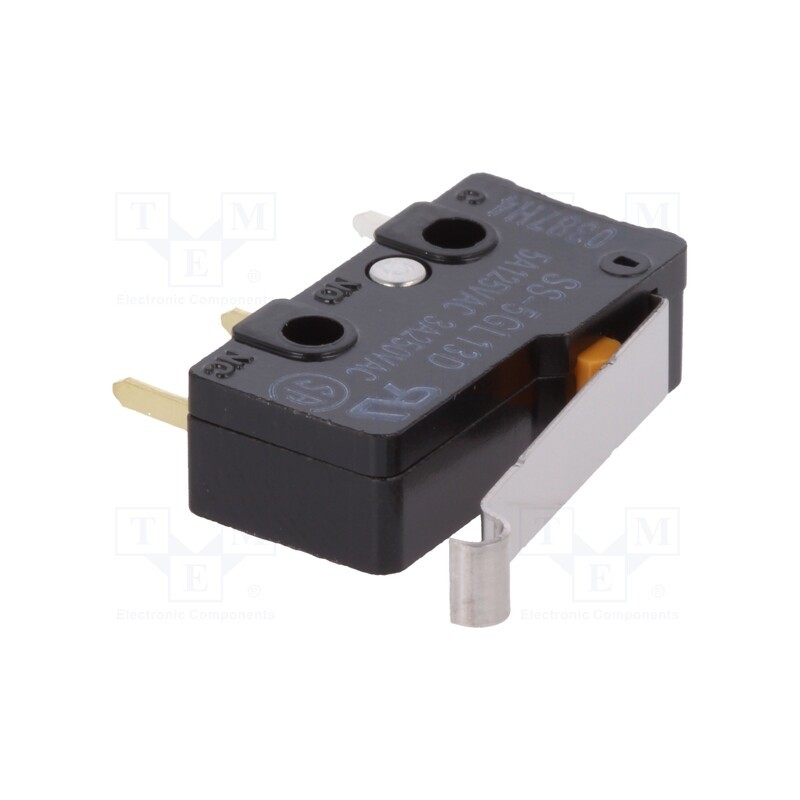 1 pcs x OMRON OCB - SS-5GL13D - Microswitch SNAP ACTION, 5A/250VAC, SPDT, Rcont max: 30mΩ, Pos: 2