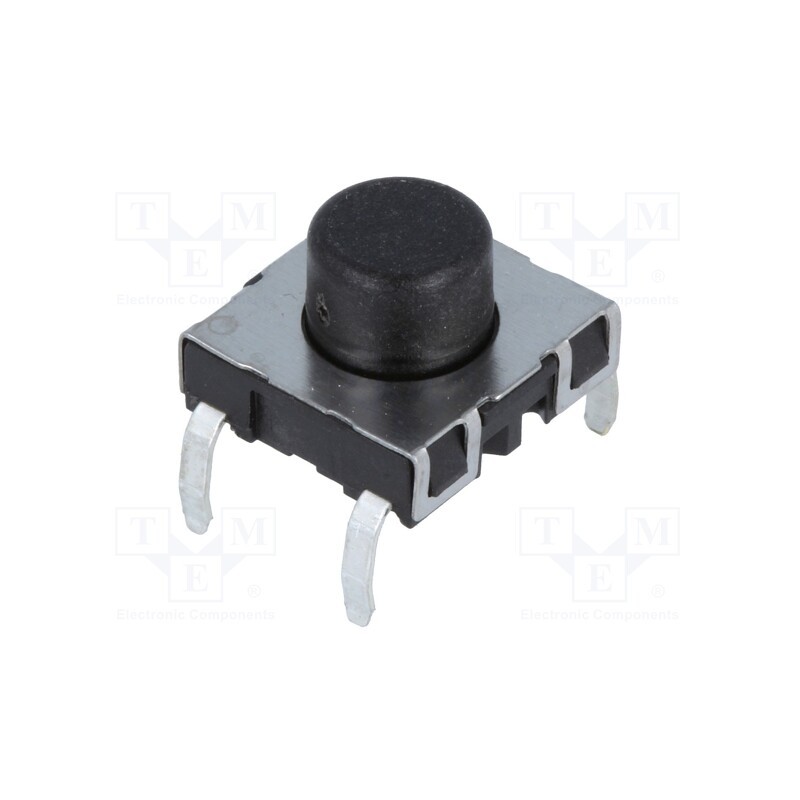 1 pcs x SCHURTER - 1241.1614 - Microswitch TACT, SPST-NO, Pos: 2, 0.01A/12VDC, THT, none, 1.8N