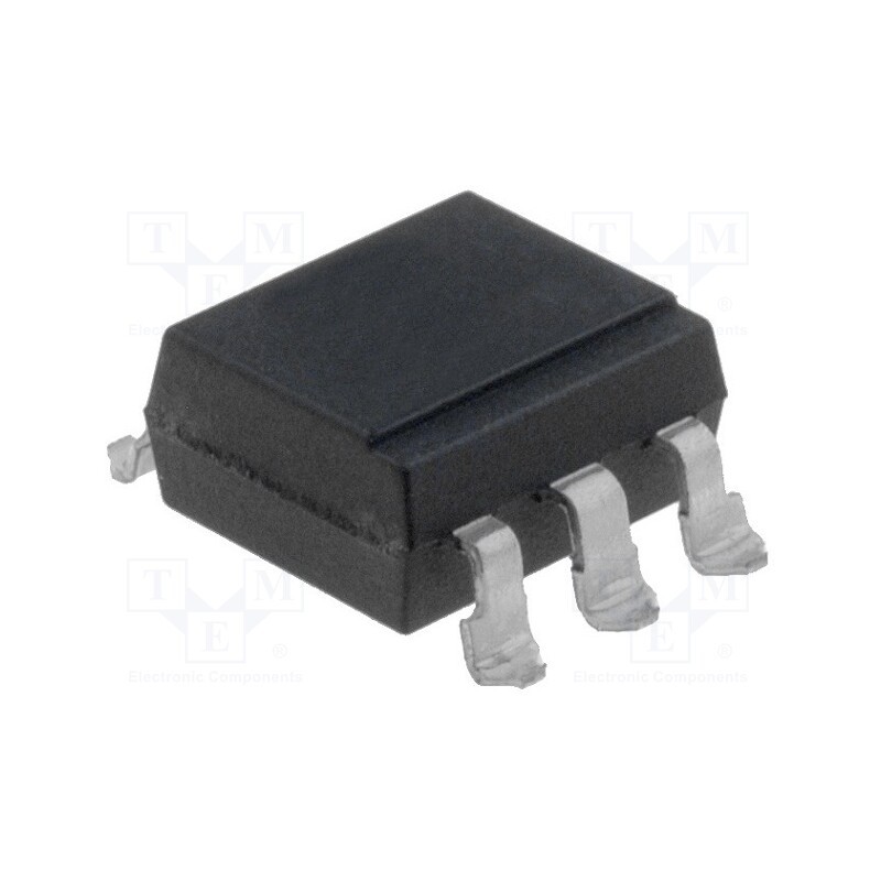 1 pcs x ISOCOM - MOC3081XSM - Optotriac, 5.3kV, Uout: 800V, zero voltage crossing driver, Ch: 1