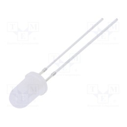 1 pcs x OPTOSUPPLY - OSOOJ25112A - LED, 5mm, orange, 1560÷2180mcd, 15°, Front: convex, 1.8÷2.6V, 78mW