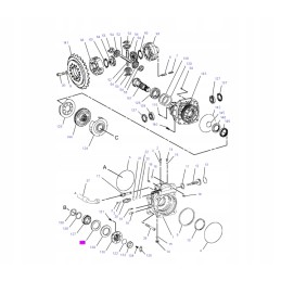 Transmission shaft seal for backhoe loader Cat