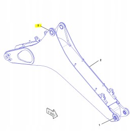 Boom cat backhoe loader actuator bushing