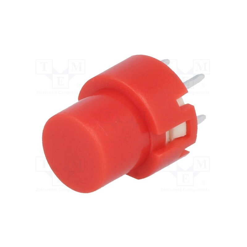1 pcs x C&K - D6R40 F1 LFS - Switch: keypad, Pos: 2, SPST-NO, 0.01A/32VDC, red, THT, 1.3N, round