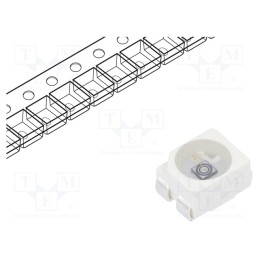 1 pcs x OPTOSUPPLY - OSB5SAS3C1A-CRLED18 - CRLED, SMD, 3528,PLCC4, blue, 280mcd, 3.5x2.8x1.9mm, 120°, 5.5÷20V