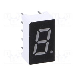 1 pcs x OPTO Plus LED - OPD-S3010UPG-BW - Display: LED, 7-segment, 7.62mm, 0.3', No.char: 1, green, 140mcd