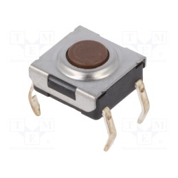 1 pcs x NKK SWITCHES - CB15FP - Microswitch TACT, SPST, Pos: 2, 0.05A/24VDC, 1.57N, 6.2x6.2x3.1mm
