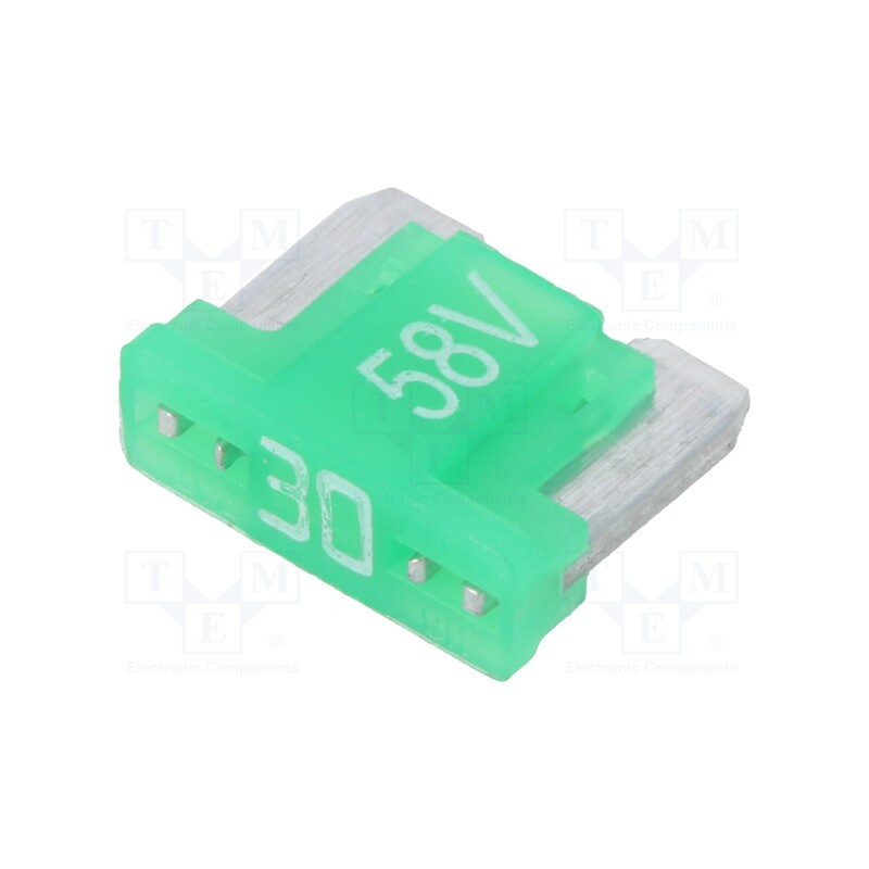 5 pcs x ESKA - 341733-58V - Fuse: fuse, 30A, 58VDC, automotive, 11mm, tin alloy